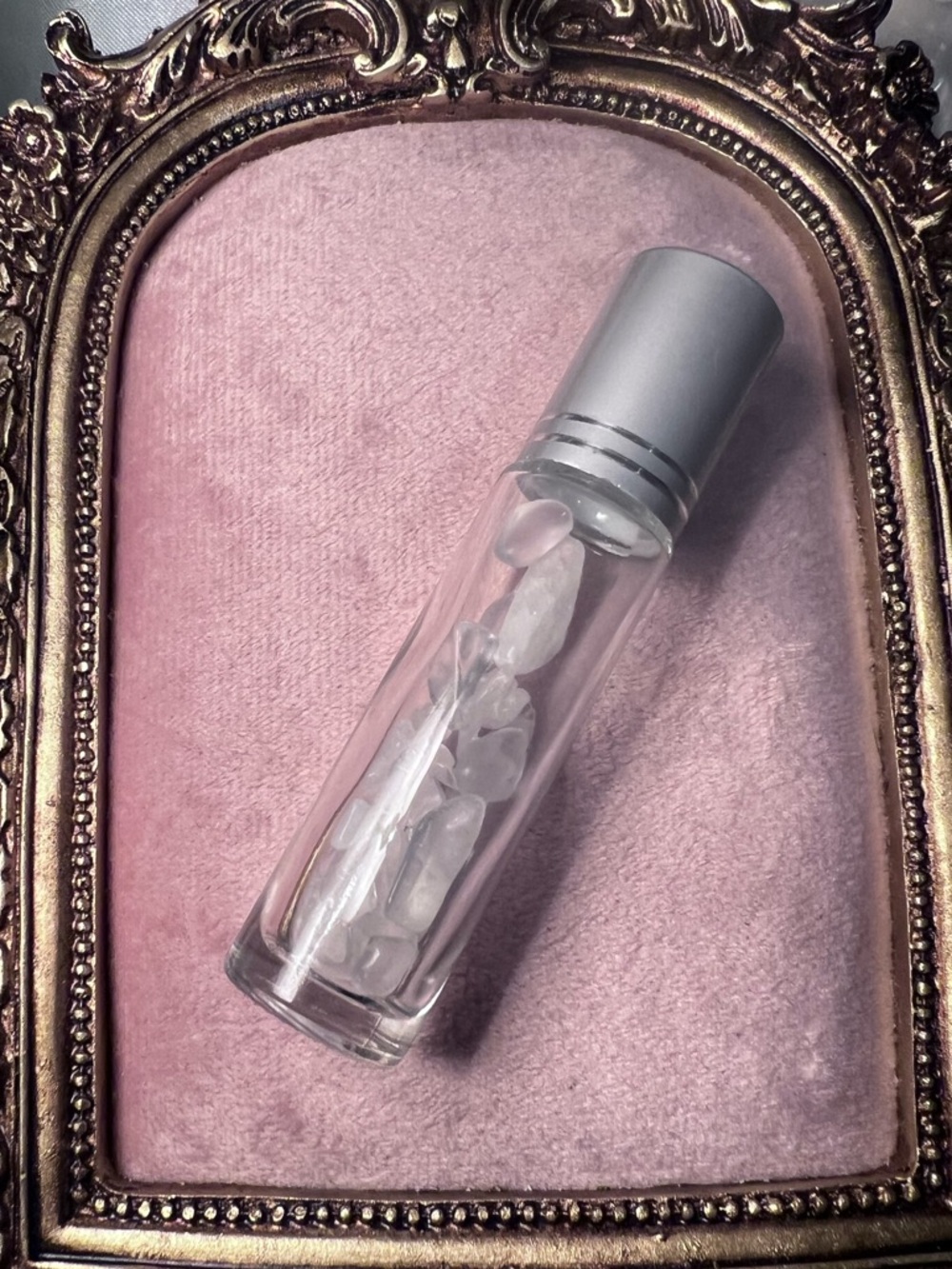 Clear Quartz Rollerball Perfume Roller